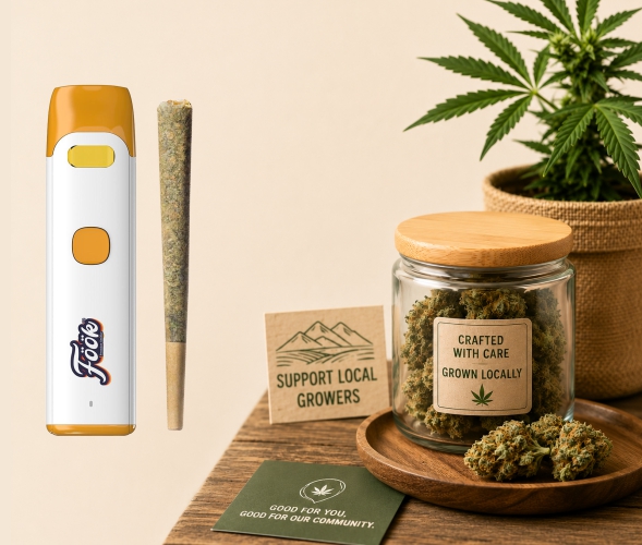 Locally grown cannabis products